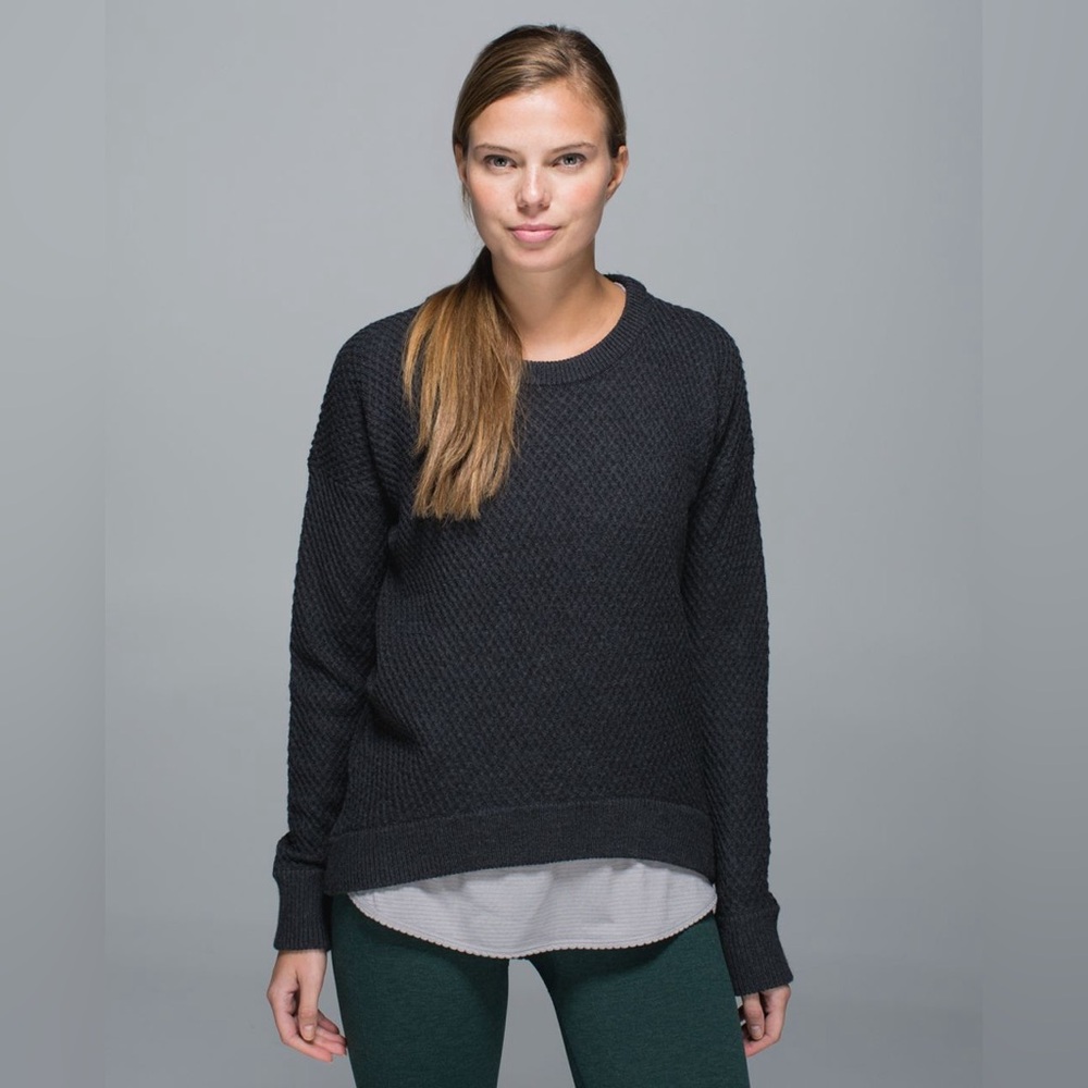 lululemon athletica Black Crewneck Sweater